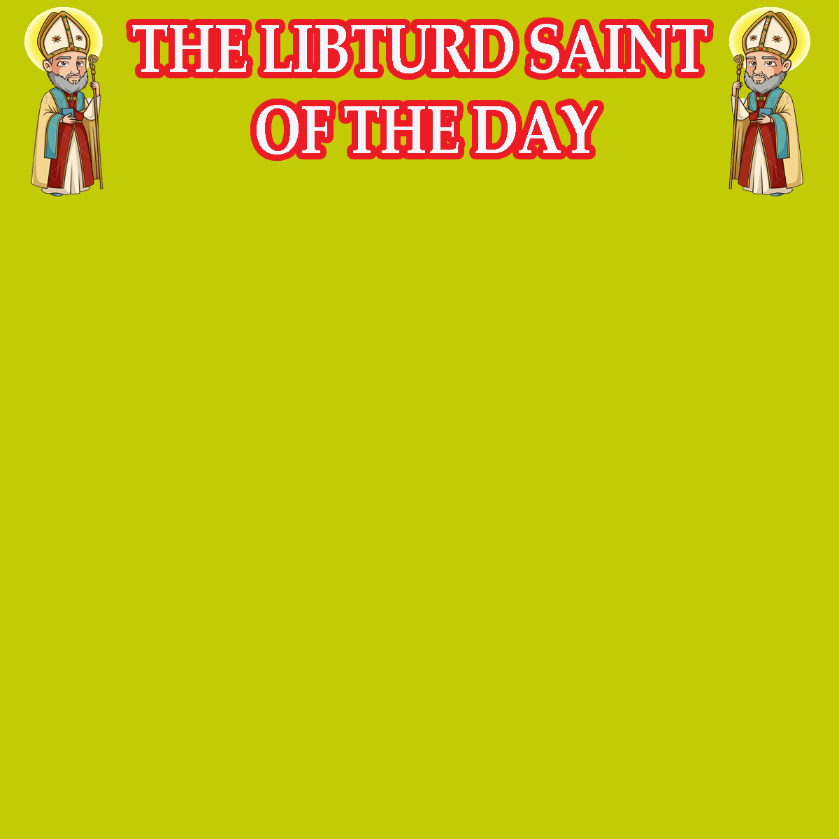 LIBTURD SAINTS GOLD Blank Meme Template