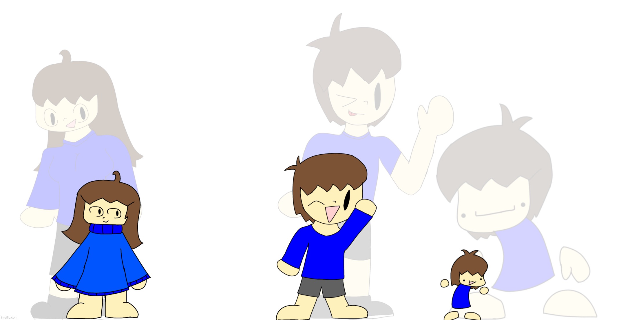 Finally, finished the Smol gangs. Now I need to finish 6 more Alternate Universes that I’m lazy to draw | made w/ Imgflip meme maker