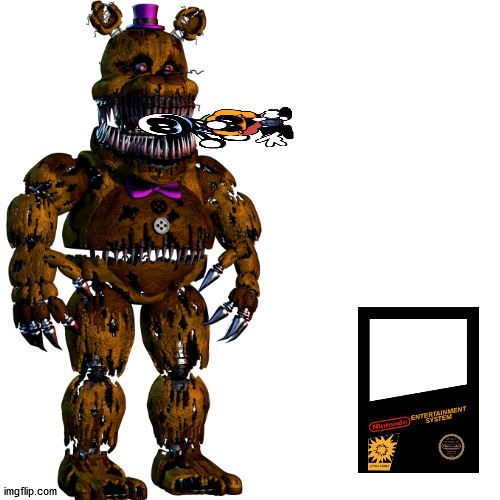 fnaf4 lore in  a nutshell | image tagged in fnaf | made w/ Imgflip meme maker