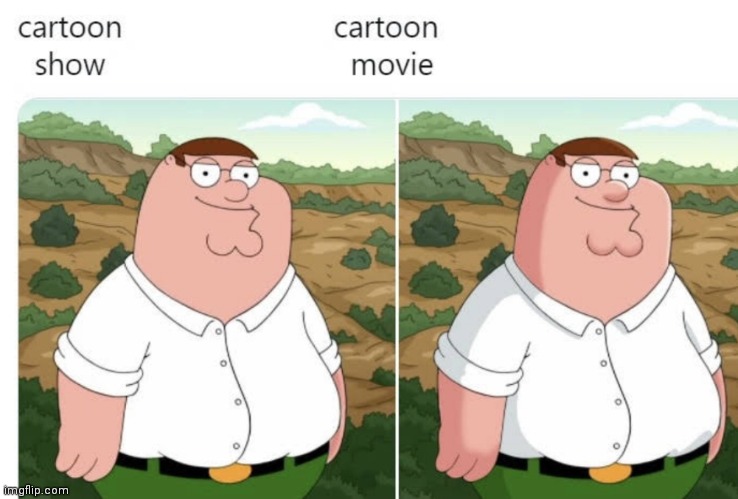 They just added shading lol | image tagged in memes,peter griffin,cartoon,show,movie | made w/ Imgflip meme maker