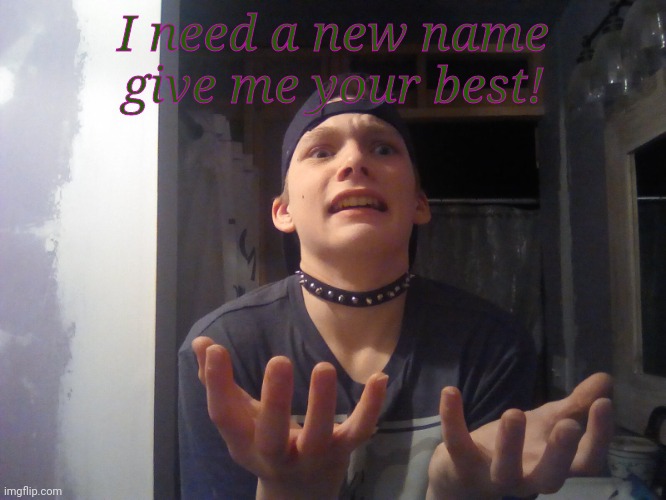 Please? | I need a new name give me your best! | image tagged in iwiaiajzjjaiaia | made w/ Imgflip meme maker