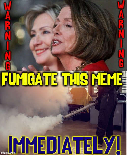 The Farts of a Skunk Stink Less than their Words | W
A
R
N
I
N
G; W
A
R
N
I
N
G; FUMIGATE THIS MEME; IMMEDIATELY! | image tagged in vince vance,shunks,memes,hillary clinton,nancy pelosi,stinky | made w/ Imgflip meme maker