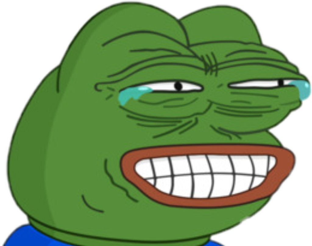 Grinning Pepe Blank Template Imgflip