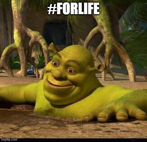 shreck |  #FORLIFE | image tagged in shreck | made w/ Imgflip meme maker