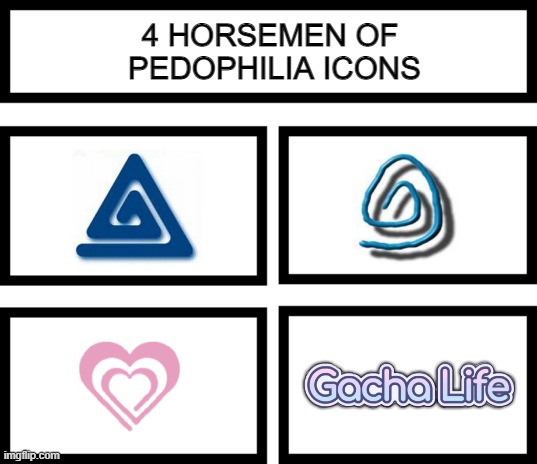 4 Horsemen of | 4 HORSEMEN OF 
PEDOPHILIA ICONS | image tagged in 4 horsemen of | made w/ Imgflip meme maker