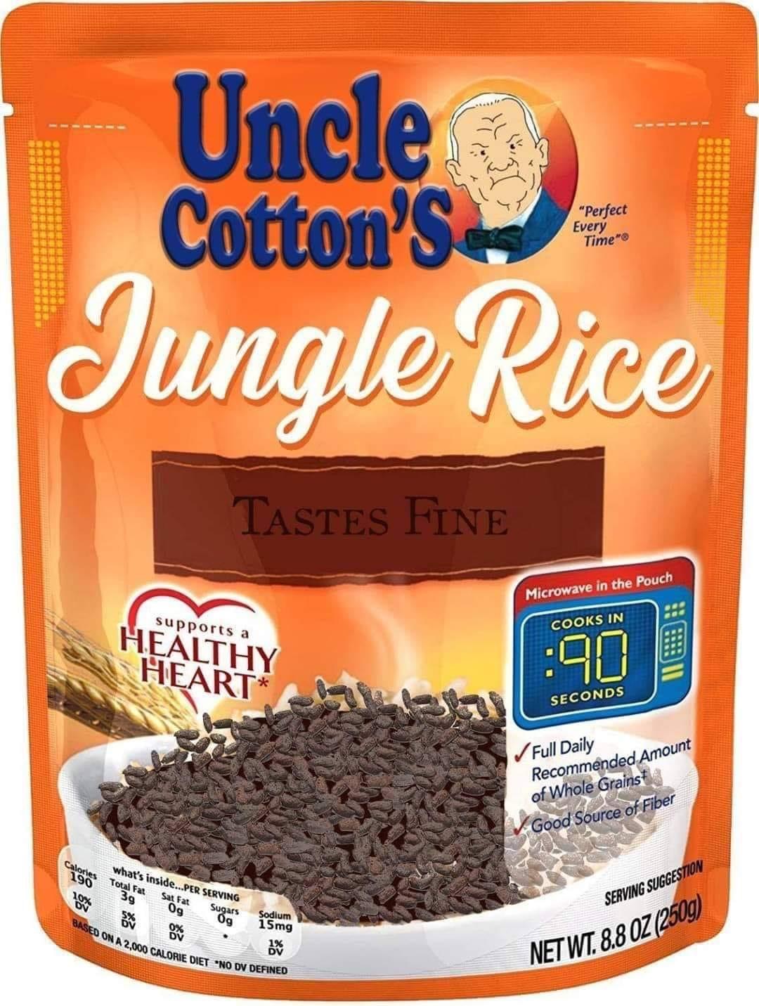 Cottons jungle rice Blank Meme Template