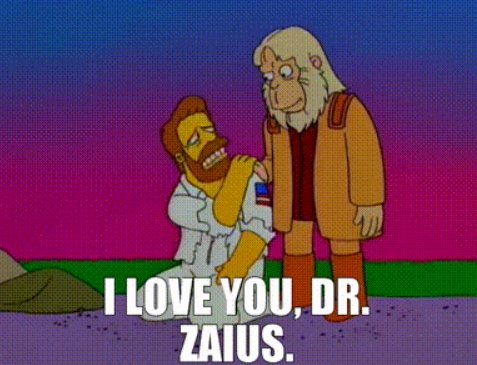 Simpsons I Love You, Dr. Zaius Blank Meme Template