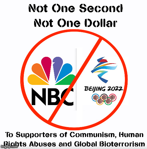 Let Them Hear Your Voice! | image tagged in ccp,commies,olympics,nbc | made w/ Imgflip meme maker