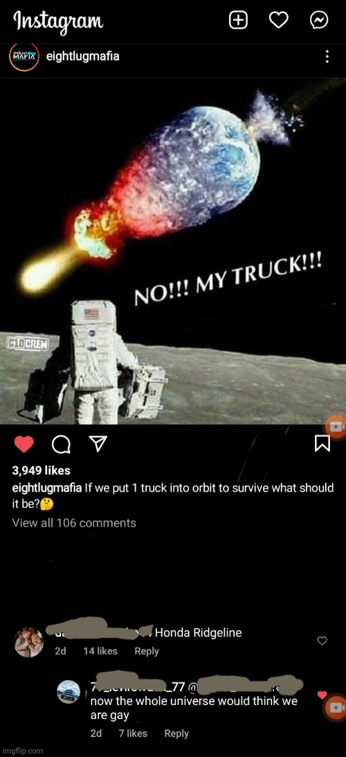?? | image tagged in truck,ridgelines suck | made w/ Imgflip meme maker