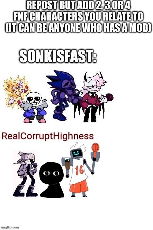 Hey, Why did this get taken down, its a repost challenge and i clearly changed the image from SONKISFAST | image tagged in friday night funkin | made w/ Imgflip meme maker