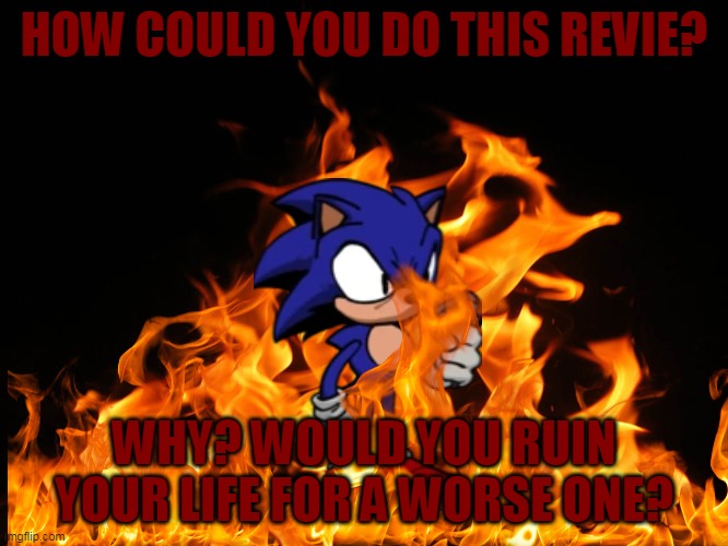 HOW COULD YOU DO THIS REVIE? WHY? WOULD YOU RUIN YOUR LIFE FOR A WORSE ONE? | made w/ Imgflip meme maker