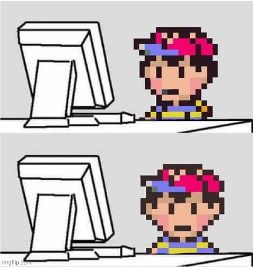 Ness Computer | image tagged in ness computer | made w/ Imgflip meme maker