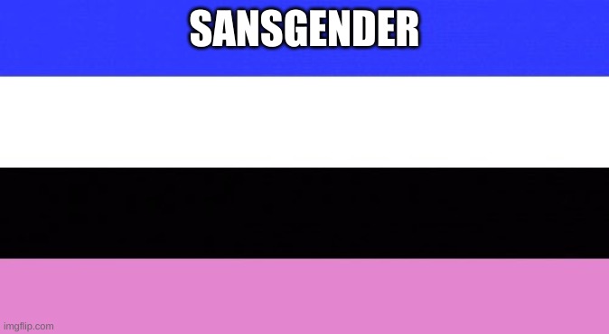 SANSGENDER | made w/ Imgflip meme maker