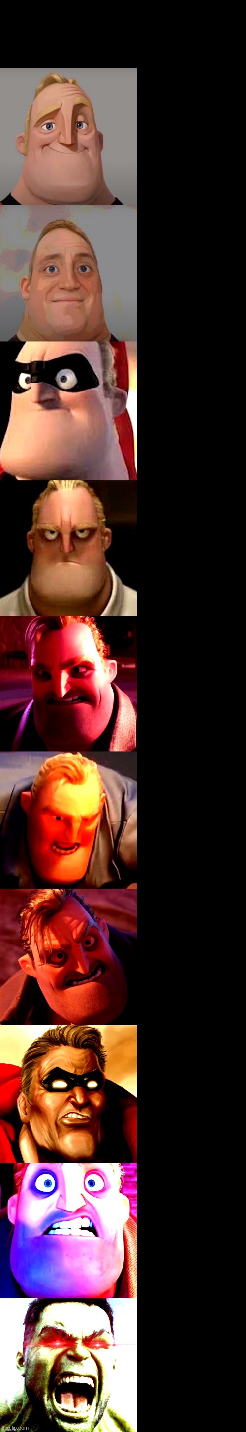 High Quality Mr Incredible becoming angry Blank Meme Template