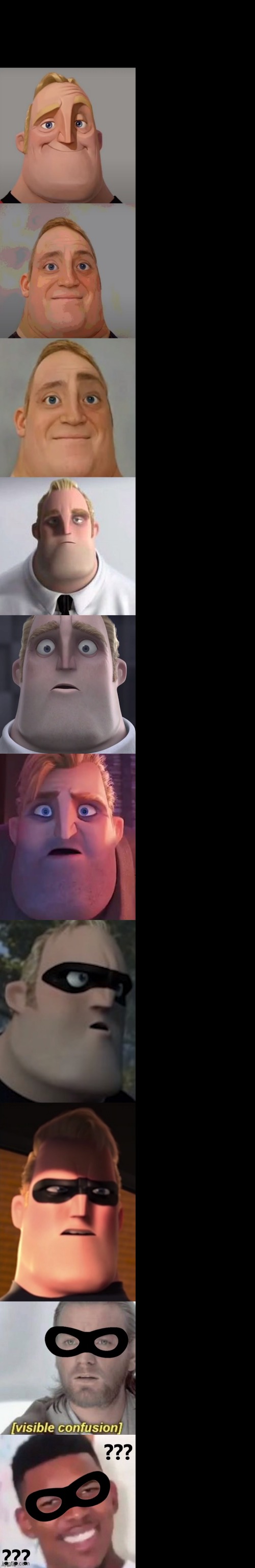 Mr Incredible becoming confused Blank Meme Template