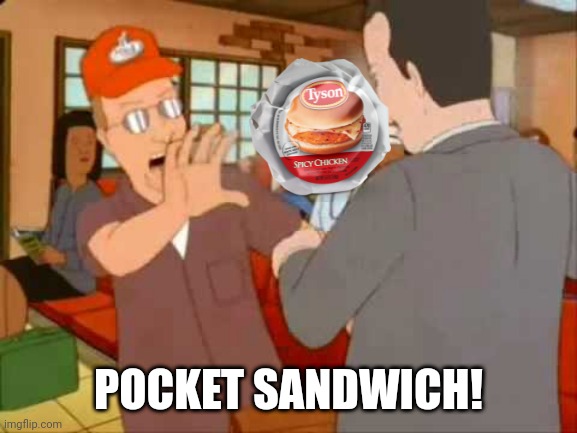 Pocket sandwich | POCKET SANDWICH! | image tagged in pocket sand | made w/ Imgflip meme maker