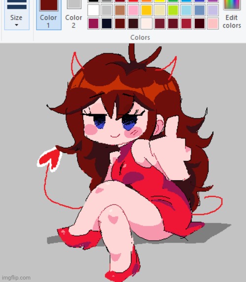 Big Tiddie Demon GF *dies* | made w/ Imgflip meme maker