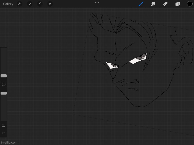 goku’s eyes be looking fresh | image tagged in drawings | made w/ Imgflip meme maker