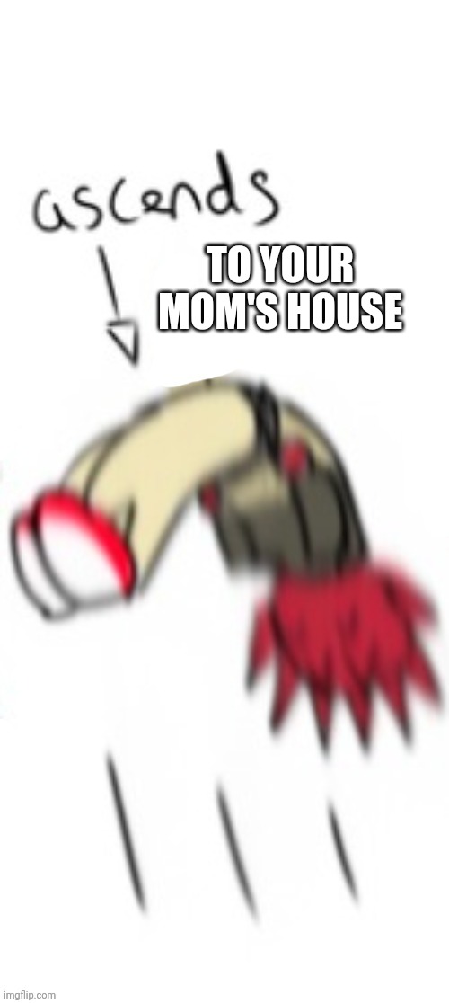 Aldryx Ascending | TO YOUR MOM'S HOUSE | image tagged in aldryx ascending | made w/ Imgflip meme maker