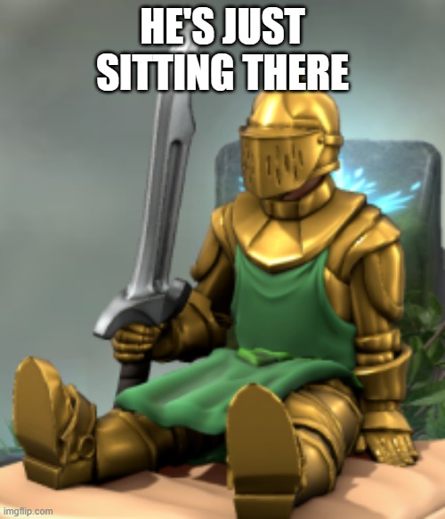 Eivind Andersen | HE'S JUST SITTING THERE | image tagged in eivind andersen | made w/ Imgflip meme maker
