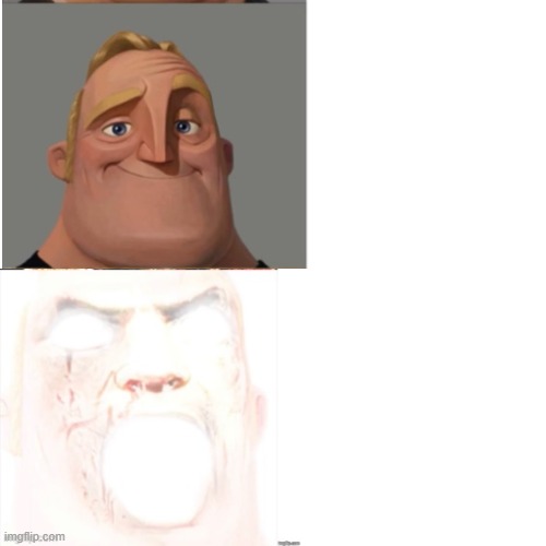 Create meme mr incredible becoming canny, mr incredible becoming