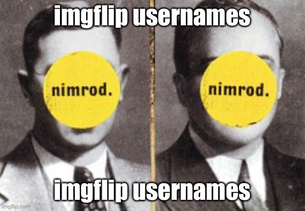 nimrod. | imgflip usernames; imgflip usernames | made w/ Imgflip meme maker