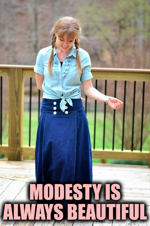 MODESTY IS ALWAYS BEAUTIFUL | made w/ Imgflip meme maker