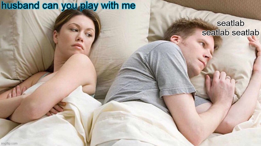 I Bet He's Thinking About Other Women Meme | husband can you play with me; seatlab seatlab seatlab | image tagged in memes,i bet he's thinking about other women | made w/ Imgflip meme maker