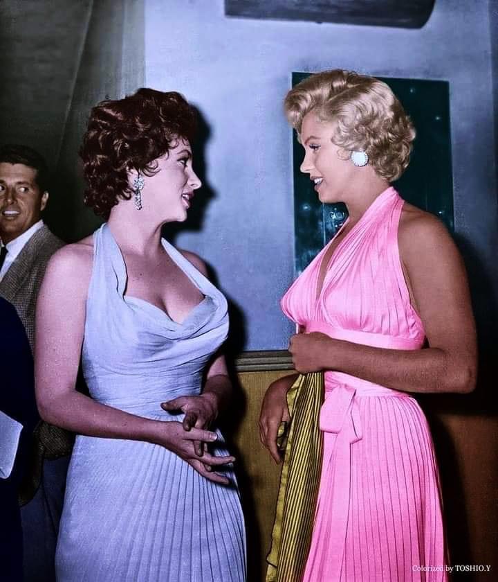 Gina Lollobrigida Marilyn Monroe Blank Meme Template