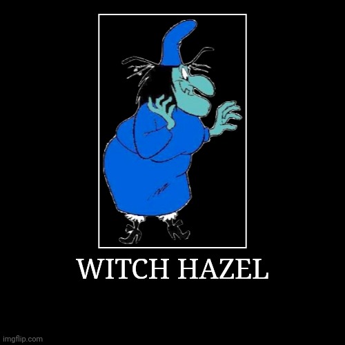 Witch Hazel | WITCH HAZEL | | image tagged in demotivationals,looney tunes,witch hazel | made w/ Imgflip demotivational maker