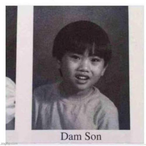 Dam Son | image tagged in dam son | made w/ Imgflip meme maker