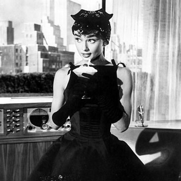 Audrey Hepburn cocktail dress in Sabrina Blank Meme Template