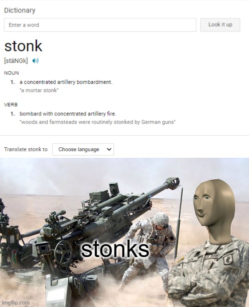 Stonks but it's military | stonks | image tagged in artillery | made w/ Imgflip meme maker
