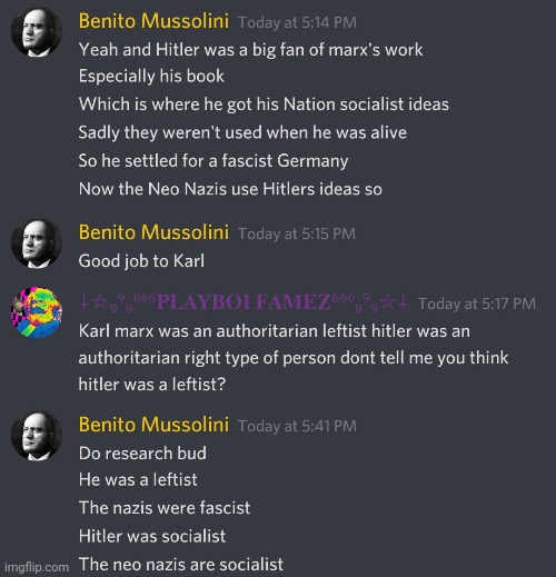 Bro really think Hitler was a leftist im dead | made w/ Imgflip meme maker