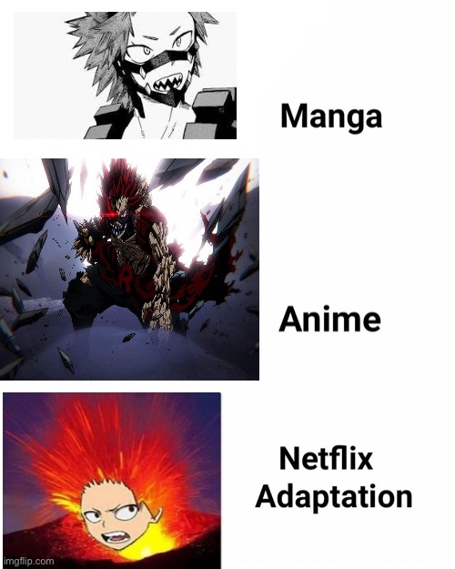 anime manga Netflix adaptation | image tagged in anime manga netflix adaptation | made w/ Imgflip meme maker
