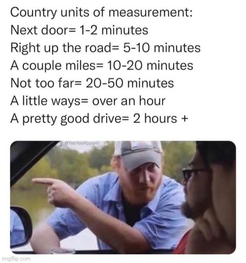 If ye know ya know | image tagged in direction,country boy,yee yee | made w/ Imgflip meme maker