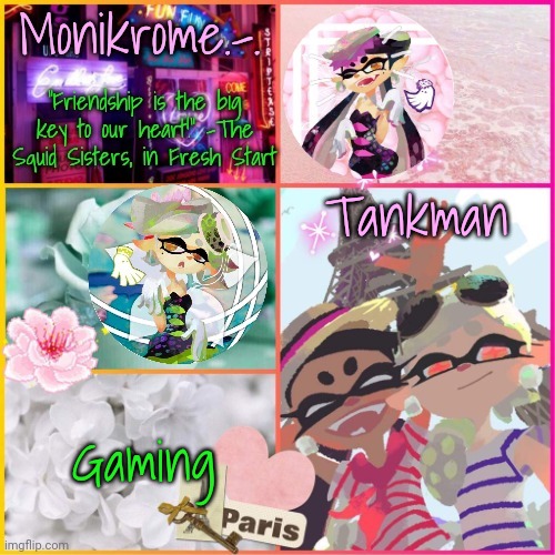 Subscribe to Tankman Gaming | Tankman; Gaming | image tagged in squid sisters temp but cooler | made w/ Imgflip meme maker