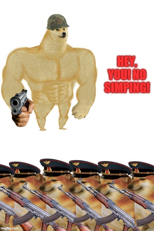Hey, you! No simping! | image tagged in hey you no simping | made w/ Imgflip meme maker