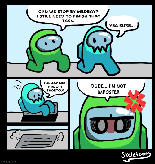 lol | image tagged in lol,among us,comic | made w/ Imgflip meme maker