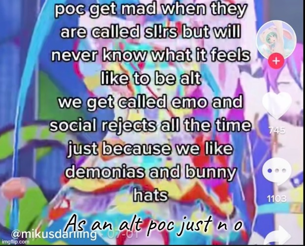 ._. | As an alt poc just n o | made w/ Imgflip meme maker