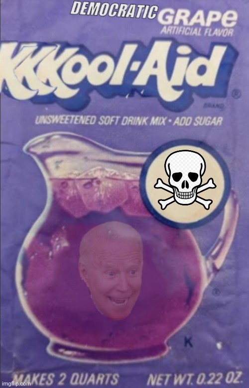 image tagged in democratic kkkool aid,kulty purple | made w/ Imgflip meme maker