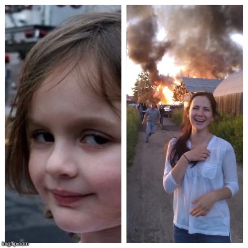 The original of Disaster Girl | image tagged in disaster girl | made w/ Imgflip meme maker