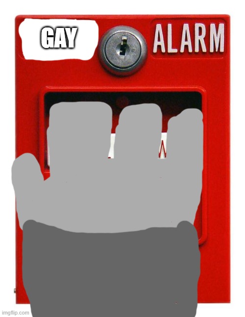 Fire Alarm | GAY | image tagged in fire alarm | made w/ Imgflip meme maker