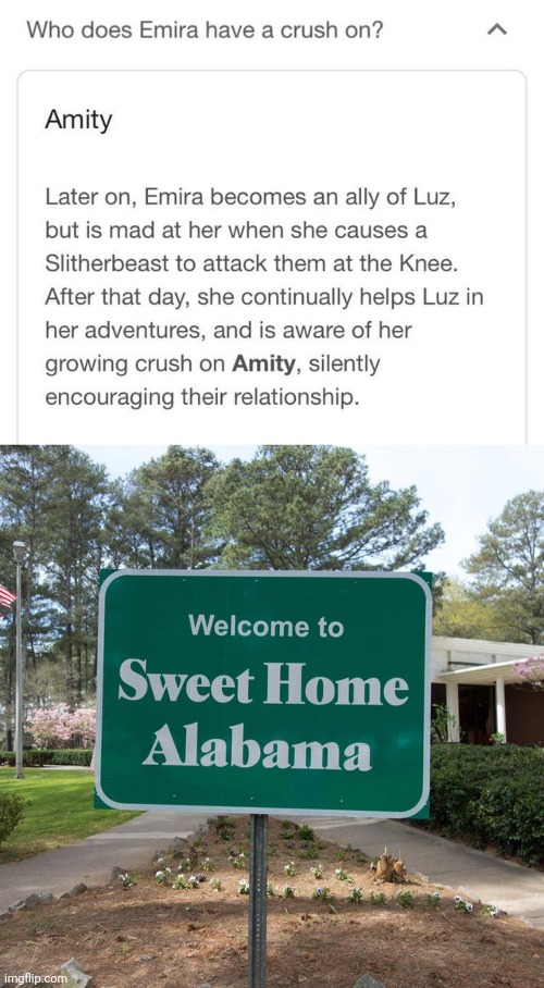 image tagged in welcome to sweet home alabama | made w/ Imgflip meme maker