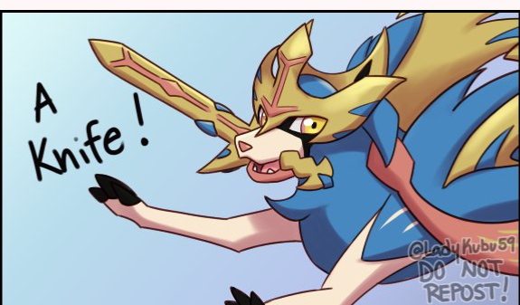 High Quality Zacian Blank Meme Template