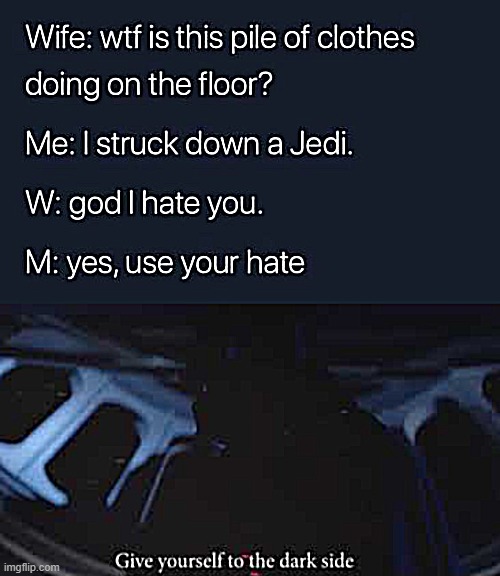 F | image tagged in give into the dark side | made w/ Imgflip meme maker
