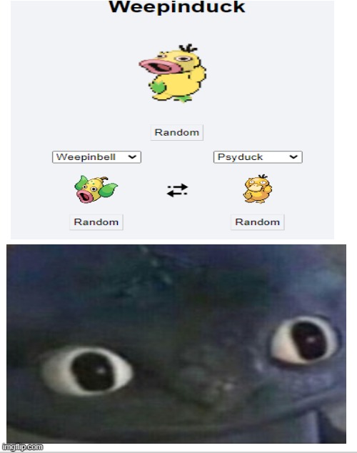 ah yes | image tagged in pokemon fusion,cursed | made w/ Imgflip meme maker
