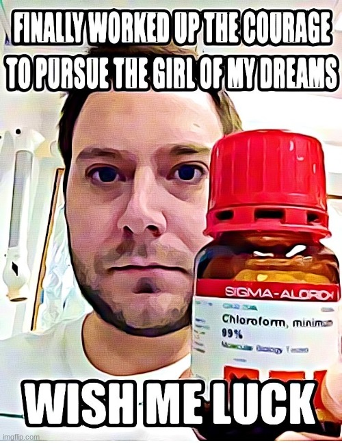 Wish me luck | image tagged in bad luck | made w/ Imgflip meme maker