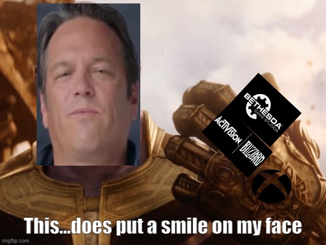 Thanos Smile | This...does put a smile on my face | image tagged in thanos smile | made w/ Imgflip meme maker