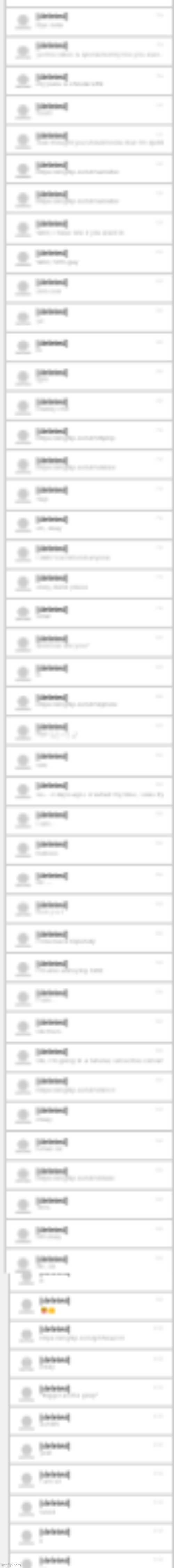 how many deleted users I have in my memechats | made w/ Imgflip meme maker